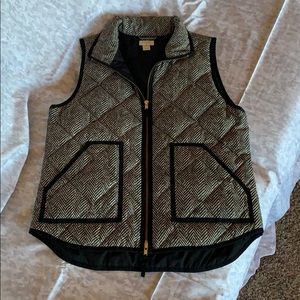 J crew herringbone vest